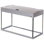 Aquaplus аквариум П-120 LUX цвет - металлик - на 115 л (80*35*43) + крышка 80x35 2*18Вт 213450