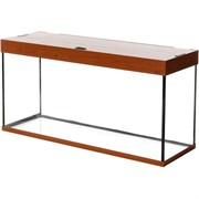 Aquaplus аквариум П-264 LUX цвет - итальянский орех - (120*40*55) + крышка 120x40 2*38Вт 83378