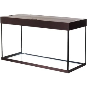 Aquaplus аквариум П-264 LUX цвет - махагон - (120*40*55) + крышка 120x40 2*38Вт 83385