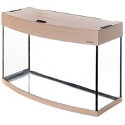Aquaplus аквариум Ф-115 LUX цвет - выбеленный дуб -  (80*35*49) + крышка  2*18Вт 213764