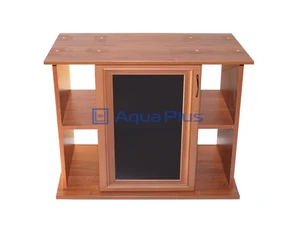 Aquaplus подставка 70*30*70 прям.(1дверь стекло+мдф ) (цвет-орех)(АкваПлюс) 87345