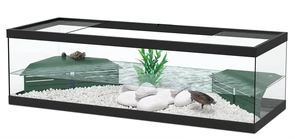 Aquatlantis TORTUM 100 - Аквариум для черепах, 100х40х30 см, черный + фильтр 8431
