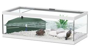 Aquatlantis TORTUM 75 - Аквариум для черепах, 75х36х25 см, белый + фильтр 8430