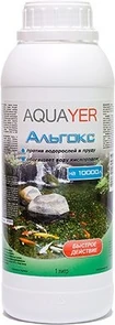 Aquayer АЛЬГОКС 1000 мл - средство против зеленых водорослей в прудах на 10000итров воды AO1