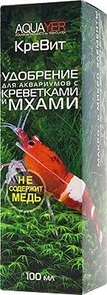 Aquayer КреВит 100 мл - удобрение для аквариумов с креветками и мхами KV100