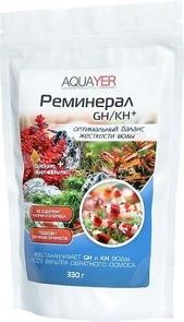 Aquayer Реминерал GH/KH+ - смесь солей жёсткости для подготовки воды 330 г RM
