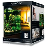 Dennerle NanoCube Complete+ 60 Style LED L - Нано-аквариум с расширенным комплектом для установки и светильником Nano Style LED L, 38x38x43 см, 60 л