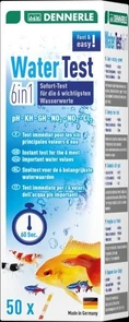 Dennerle Water Test 6in1 (50 полосок) - мгновенный тест для 6 важнейших параметров воды Den-1683