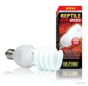 Exo Terra Reptile UVB 200 - лампа для рептилий, 25 Вт PT-2341