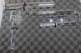 ISTA Заборник воды стеклянный совмещенный со скиммером  для внешних фильтров, для шланга 12мм