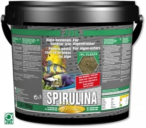JBL Spirulina 5,5 л. (860 г.) - Корм класса премиум с высоким содержанием спирулины в форме хлопьев для растительноядных в пресном и морском аквариуме 282.3000300