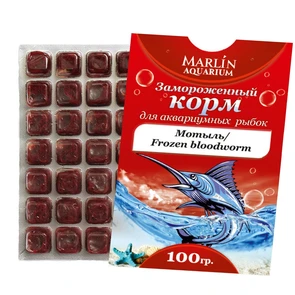 Marlin Aquarium - мотыль крупный замороженный, 80 г (без картонной коробочки!) 4176