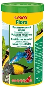 sera Flora 1 л - корм для травоядных рыб (хлопья) S0670