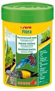 sera Flora 100 мл - корм для травоядных рыб (хлопья) S0640