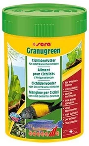 sera Granugreen 100 мл - корм для травоядных цихлид (гранулы) S0393