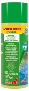 sera pond Crystal 500 мл - средство против мутной и цветущей воды в пруду - на 5000итров воды S7226