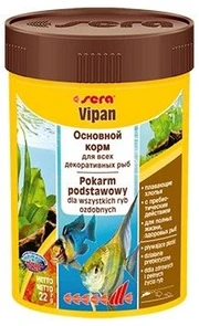sera Vipan 100 мл - универсальный корм для аквариумных рыбок (хлопья) S0140