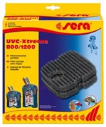 sera фильтрующая губка чёрная с рифлением для фильтра UVC-Xtreme 800/1200 - 2 шт. S45177