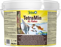 TetraMin XL 10л (крупные хлопья)  - универсальный корм для рыб  (ведро)