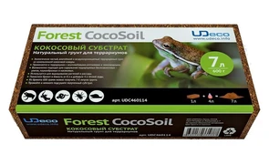 UDeco Forest CocoSoil, 7 л - натуральный грунт для террариумов Кокосовый субстрат" 282.UDC460114