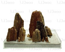 UDeco Stonewood MIX SET 12 - Набор натуральных камней 'Окаменелое дерево красно-коричневое' 12 кг