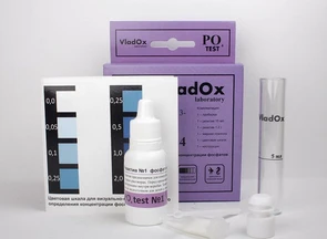 VladOx PO4 тест - профессиональный набор для измерения уровня фосфатов (PO4) в воде 982351