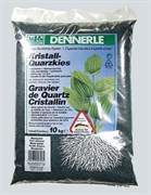 Dennerle Kristall-Quarz - аквариумный грунт, гравий фракции 1-2 мм, цвет темно-зеленый (цвет мха), 10 кг. DEN1728