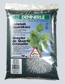 Dennerle Kristall-Quarz - аквариумный грунт, гравий фракции 1-2 мм, цвет темно-зеленый (цвет мха), 10 кг. DEN1728