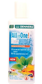 Dennerle All in One! Elixier - добавка-удобрение для комплексного ухода за аквариумом с растениями, 100мл Den-2848