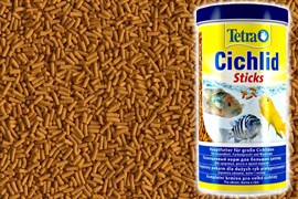 Tetra Cichlid Sticks  320 г (соответствует фирменной банке 1 л) на развес - основной корм для цихлид (палочки)