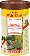 sera Wels chips Nature 250 мл - корм для лорикариевых сомов (присосок)