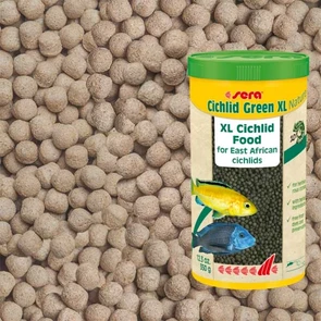 {{productViewItem.photos[photoViewList.activeNavIndex].Alt || productViewItem.photos[photoViewList.activeNavIndex].Description || 'sera Cichlid Green XL 360г (соответствует объёму 1 л) на развес - гранулы для крупных травоядных цихлид'}}