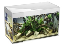 AQUAEL Glossy 80 белый (125л) аквариум с LED освещением