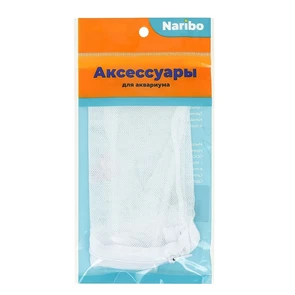 Мешок для фильтра Naribo на молнии, крупная сетка, белый 25х30см NR-662746