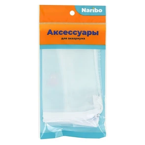 Мешок для фильтра Naribo на молнии, мелкая сетка, белый 25х30см NR-662739