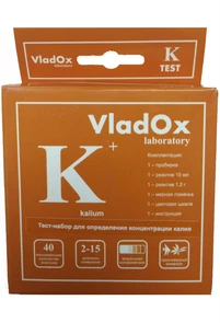 Vladox K тест - тест для определения концентрации калия в пресной воде 983952