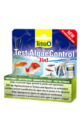 Tetra Test AlgaeControl 3in1 - тест для контроля причин роста водорослей (нитраты, фосфаты, карбонатная жёсткость), 25 полосок