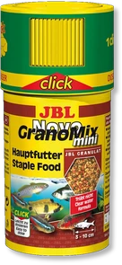 {{productViewItem.photos[photoViewList.activeNavIndex].Alt || productViewItem.photos[photoViewList.activeNavIndex].Description || 'JBL NovoGranoMix mini Click 100 мл. (38 г.) - Основной корм в форме смеси мини-гранул для маленьких рыббанка с дозатором'}}