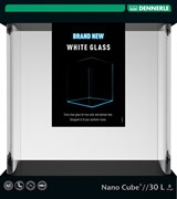 Dennerle Nano Cube White Glass 30 литров - аквариум из осветленного стекла