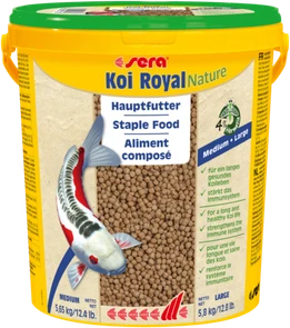 {{photo.Alt || photo.Description || 'sera KOI Royal Nature medium Nature 21 л (гранулы - 4 мм) - корм для средних карпов Кои'}}