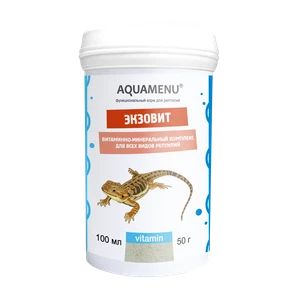 AQUAMENU "Экзовит" 100 мл – витаминно-минеральный комплекс для всех видов рептилий 651451