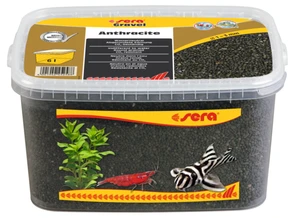sera Gravel Anthracite - натуральный грунт для аквариума (Антрацит) Ø 1-3 мм, 6 л S32268