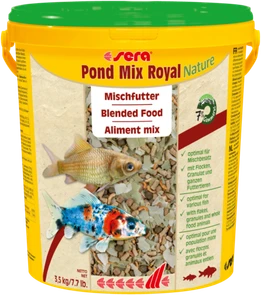 {{productViewItem.photos[photoViewList.activeNavIndex].Alt || productViewItem.photos[photoViewList.activeNavIndex].Description || 'sera pond Mix Royal Nature 21 л - корм для всех видов прудовых рыб'}}