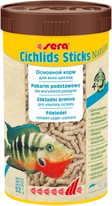 {{photo.Alt || photo.Description || 'sera Cichlids Sticks Nature 250 мл - корм в палочках для всех видов цихлид и других крупных рыб'}}