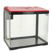 PRIME 33л  -аквариум красно-черный, с LED светильником, фильтром и кормушкой