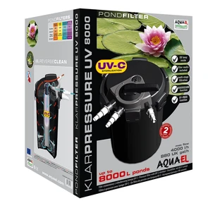{{photo.Alt || photo.Description || 'AQUAEL KLARPRESSURE UV 8000 (UV-11Вт, на 8 куб.м.) напорный, с реверсом (система самоочистки)'}}