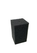Губка прямоугольная черная (30 PPI) для фильтра №15, 12х12х20 см