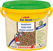 sera KOI Royal medium Nature 3,8 л (гранулы - 4 мм) - корм для средних карпов Кои