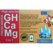 UHE GH+Ca+Mg test - тест для определения концентрации кальция, магния и общей жёсткости в пресной воде