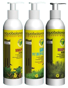 {{photo.Alt || photo.Description || 'Aquabalance - набор удобрений (Микро-баланс, Макро-баланс, Био-углерод + альгицид), 3 х 250 мл'}}